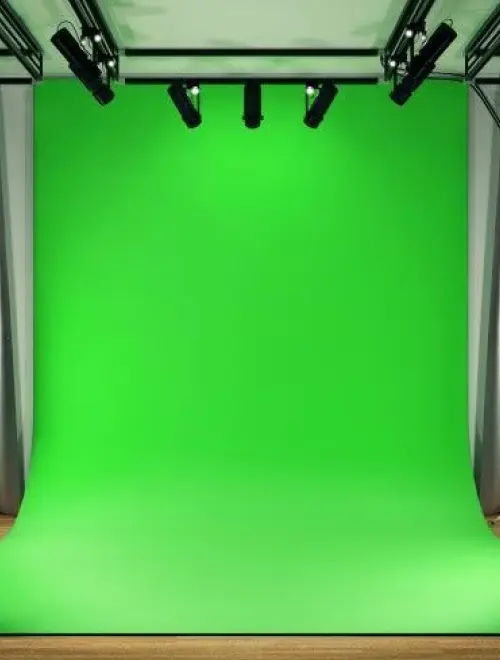 Placeholder green mat studio
